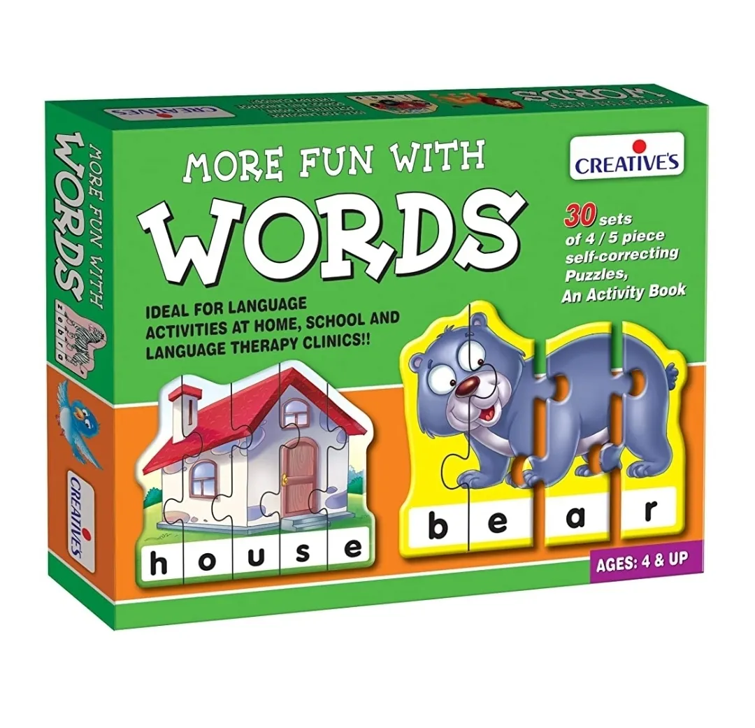Creatives More Fun With Words Puzzle Multi Colour 30 Sets of 4/5 Pieces