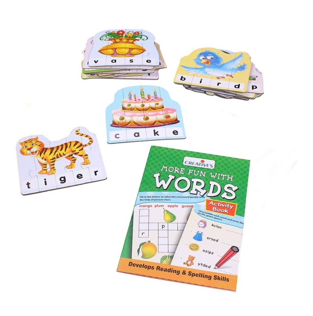 Creatives More Fun With Words Puzzle Multi Colour 30 Sets of 4/5 Pieces