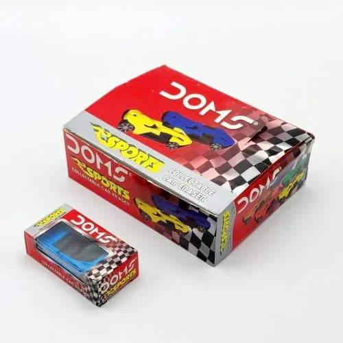 Doms Eraser Sports Car Coloured Sented Eraser Pack of 12 Eraser