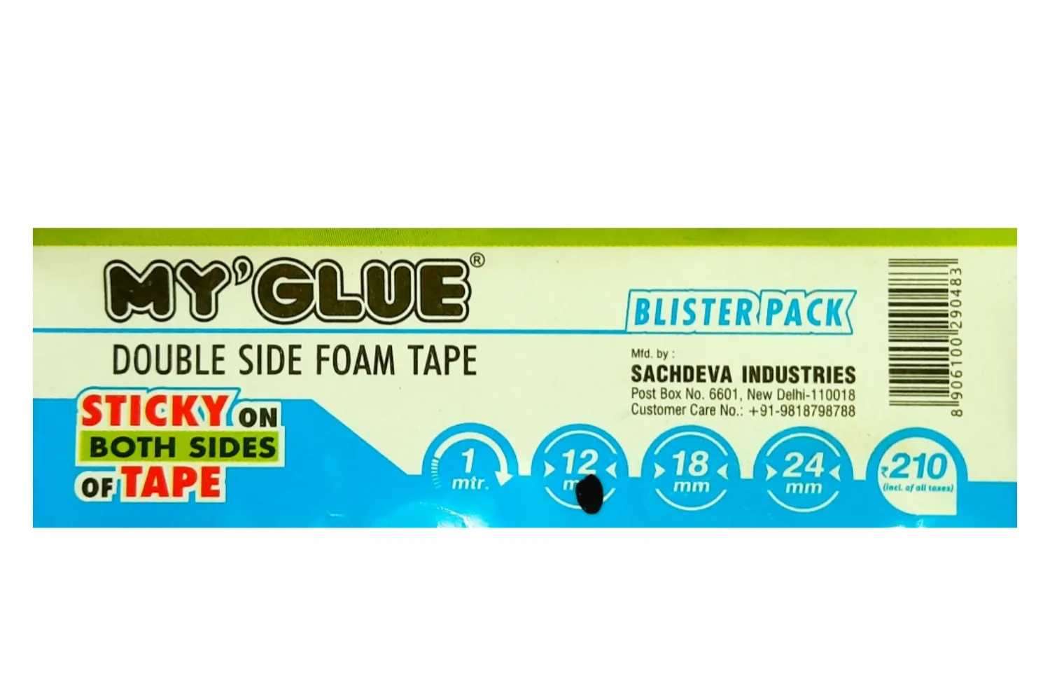 My Glue Multi-Purpose Double-Sided Mounting  Foam Tape  (12mmX5yards, Pack of 24)