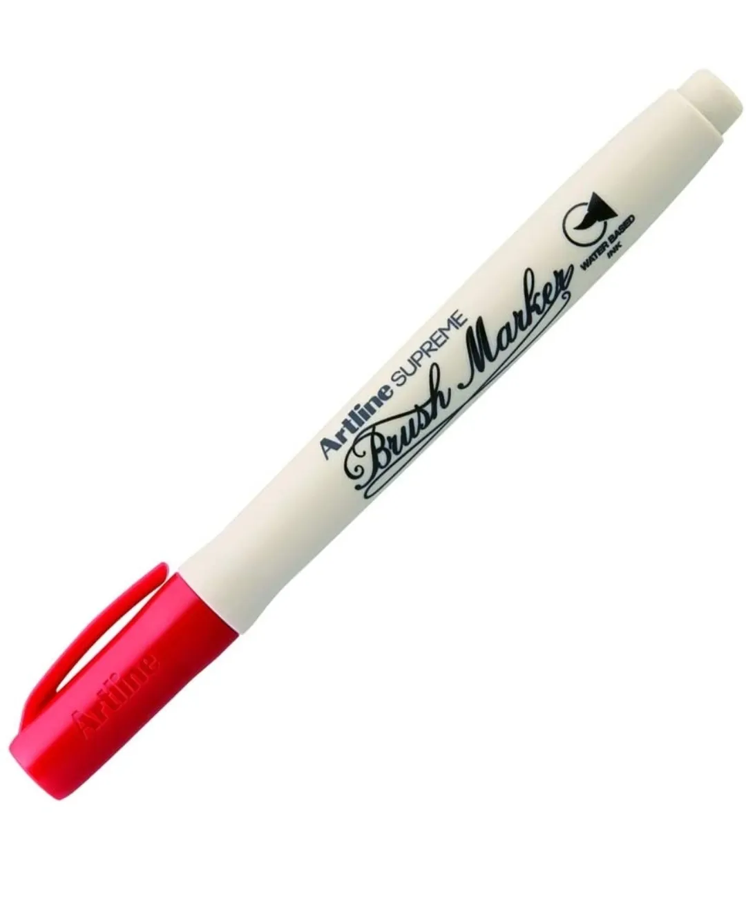 Artline Supreme Brush Marker Pen Red Colour Marker Pack of 1