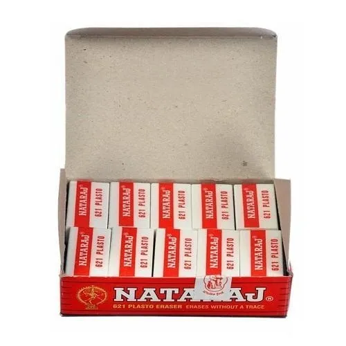 Nataraj Jumbo Plasto Eraser Pack of 10 Eraser