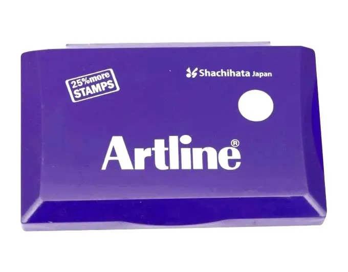 Artline Stamp Pad Medium Size 126X77 MM Violet Ink  Pack of 5 Stamp Pad