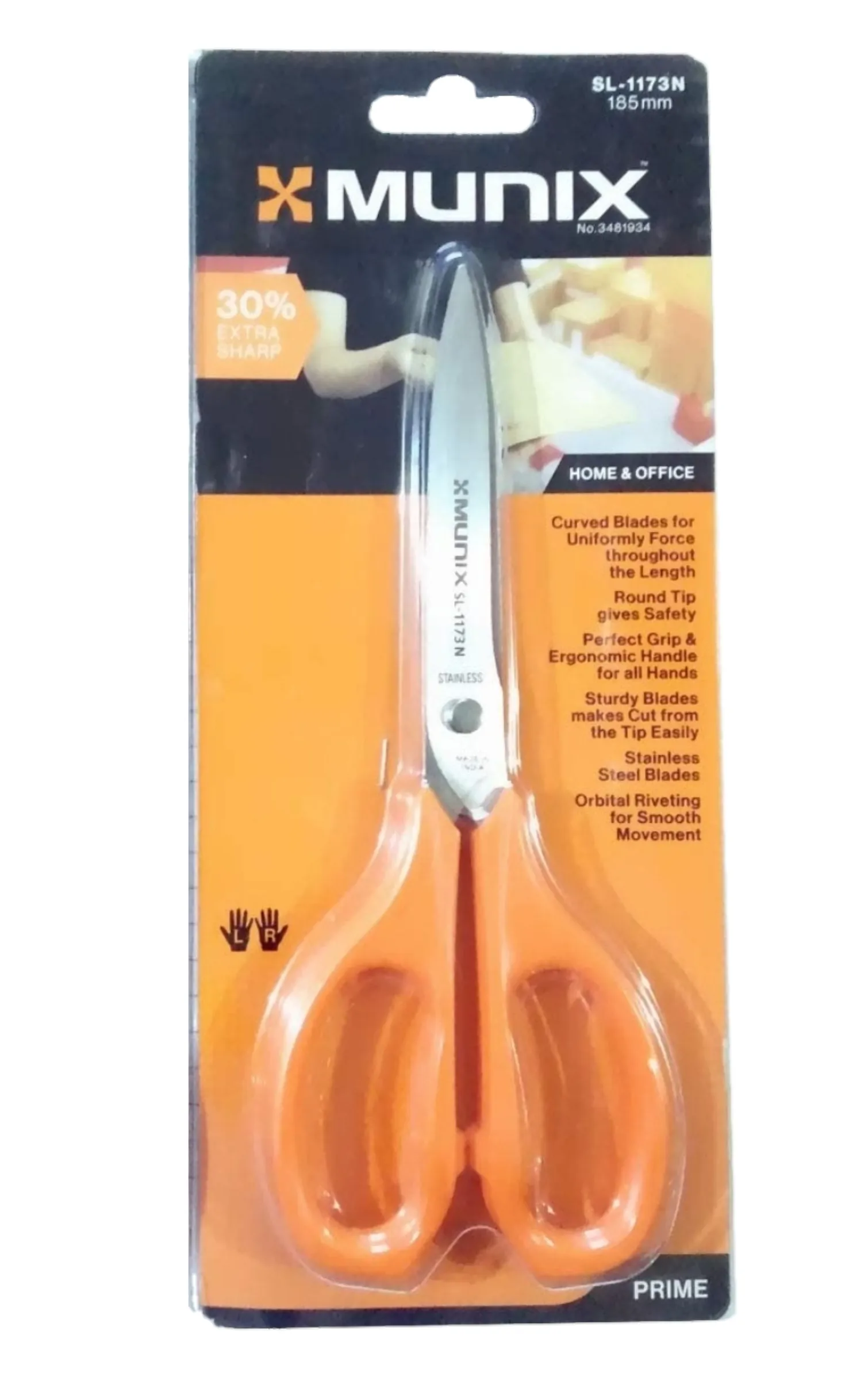 Kangaro Munix Scissors SL-1173N 185 mm (Home & Office) Pack of 1
