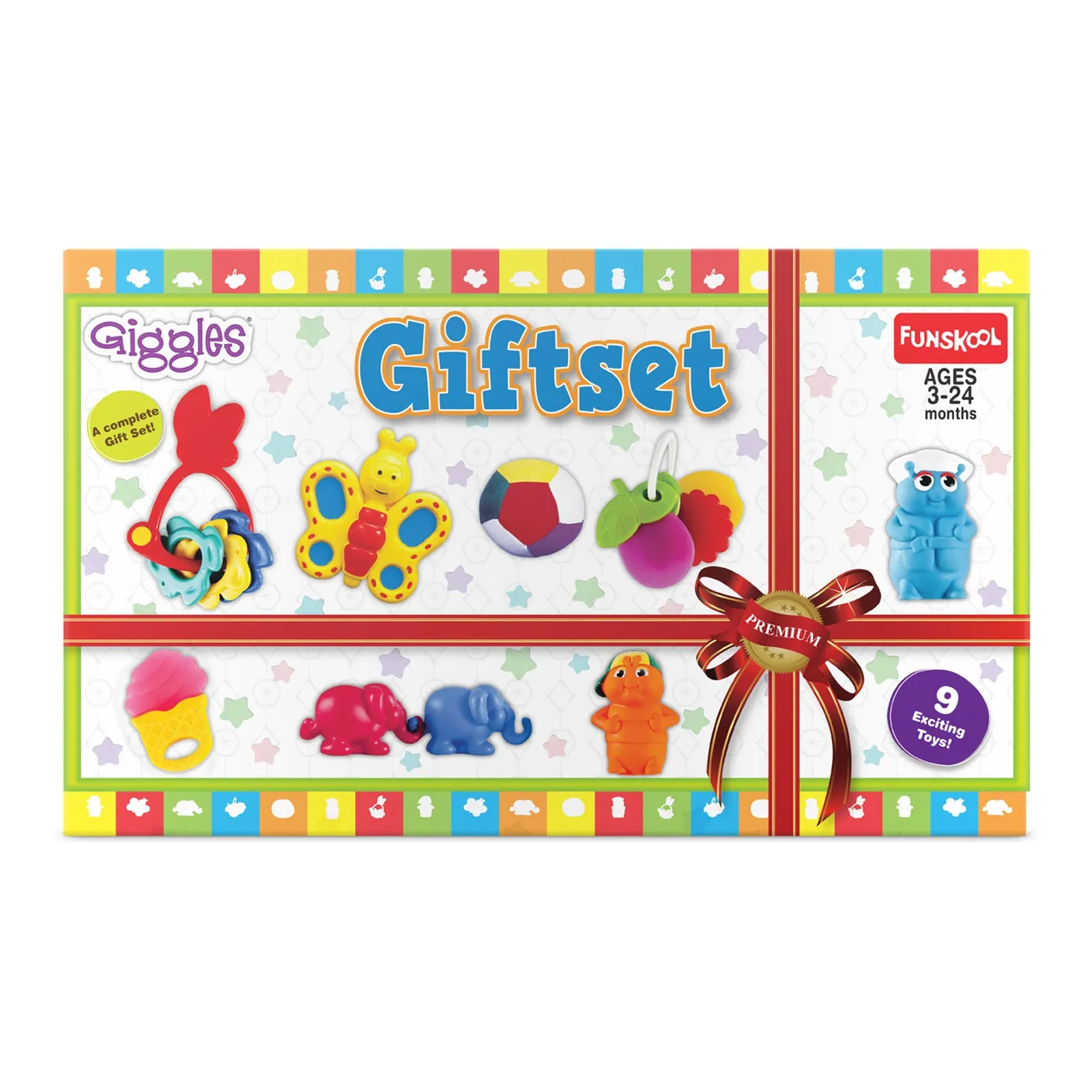 Funskool Giggles Gift Set Premium 9 Toys Set Multi Colour