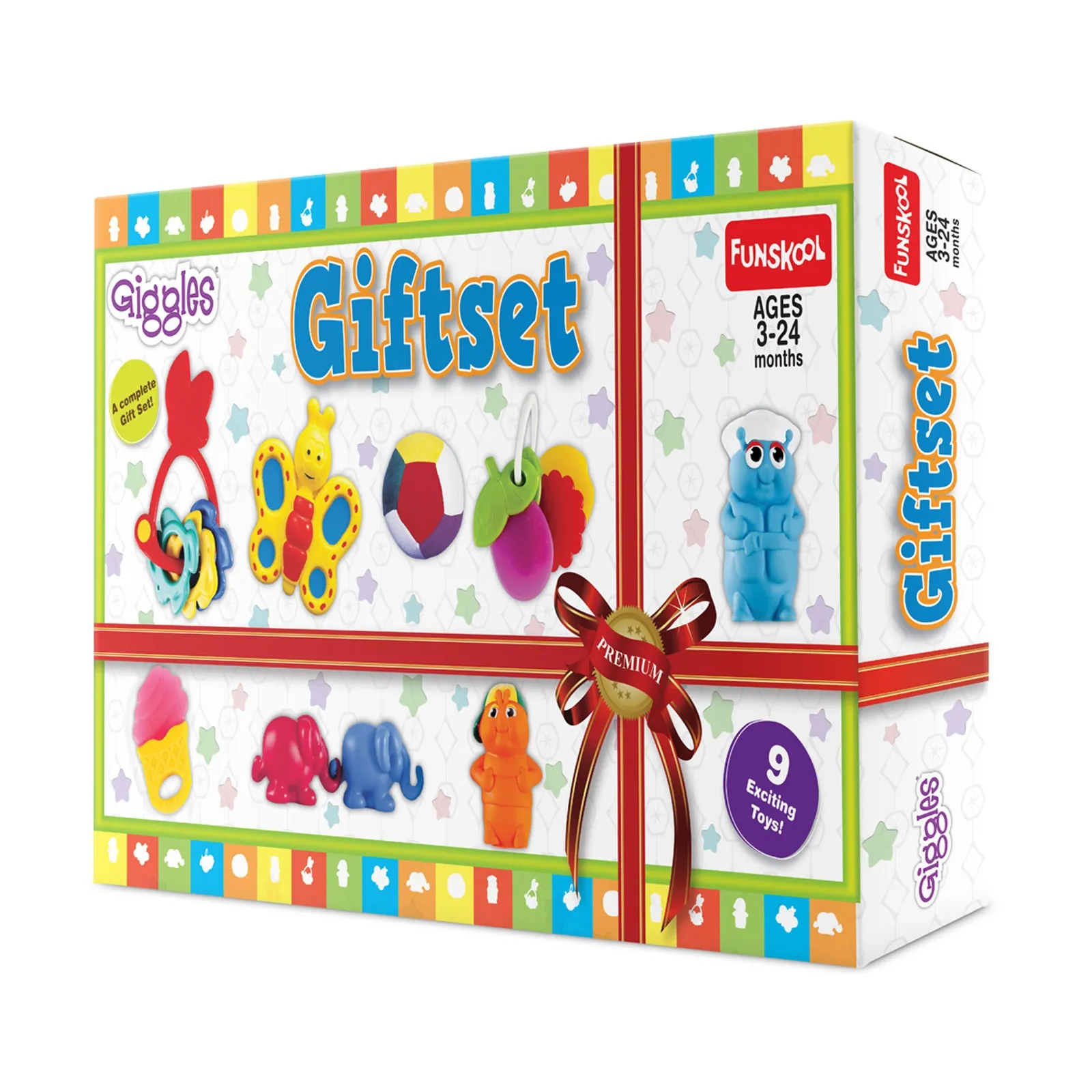 Funskool Giggles Gift Set Premium 9 Toys Set Multi Colour