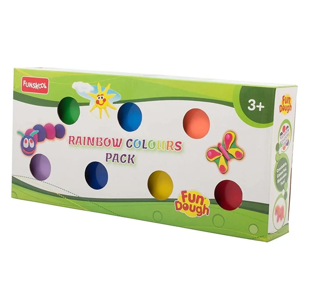 Funskool Fundough Rainbow Colours Multi Colour 7 Colours of Fun Dough