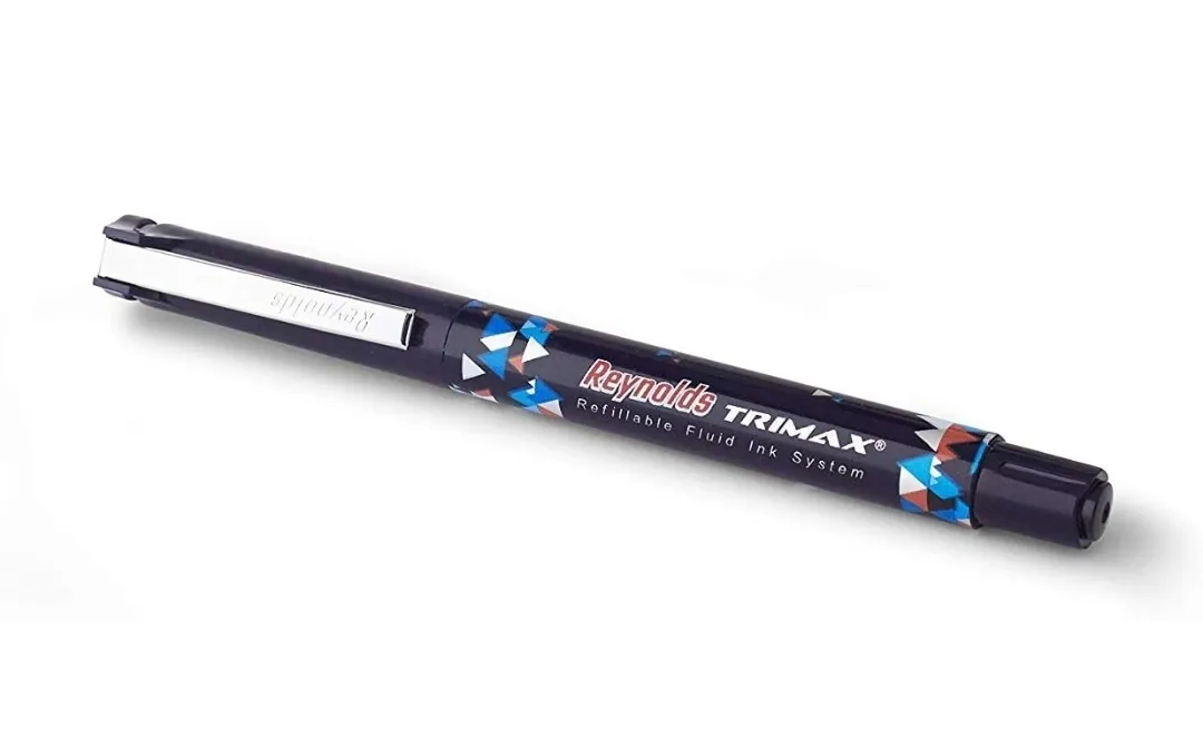 REYNOLDS Trimax Pen With Free Reynolds Glue Stick (Blue Ink) - Pack of 1