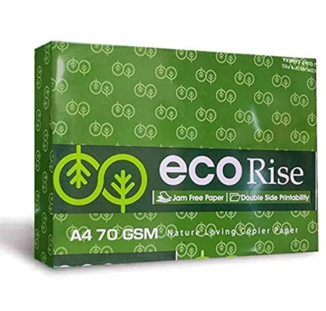 Eco Rise Printing Copy A4 Size JK Paper Eco Tree Friendly 70 GSM 500 Sheet Pack of  4