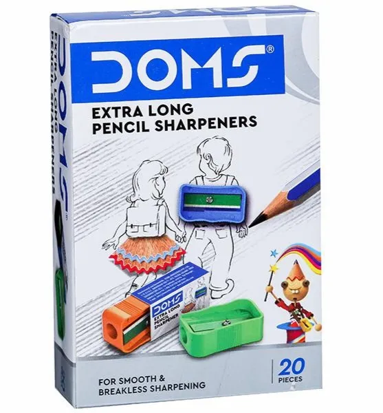 Doms Extra Long Pencil  Sharpener 1 Pack of 20 Sharpener
