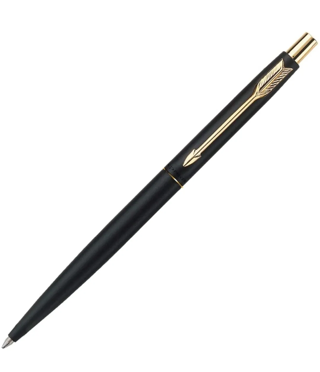 Parker Classic Matte Black Gold Trim Ball Pen (Pack of 1)