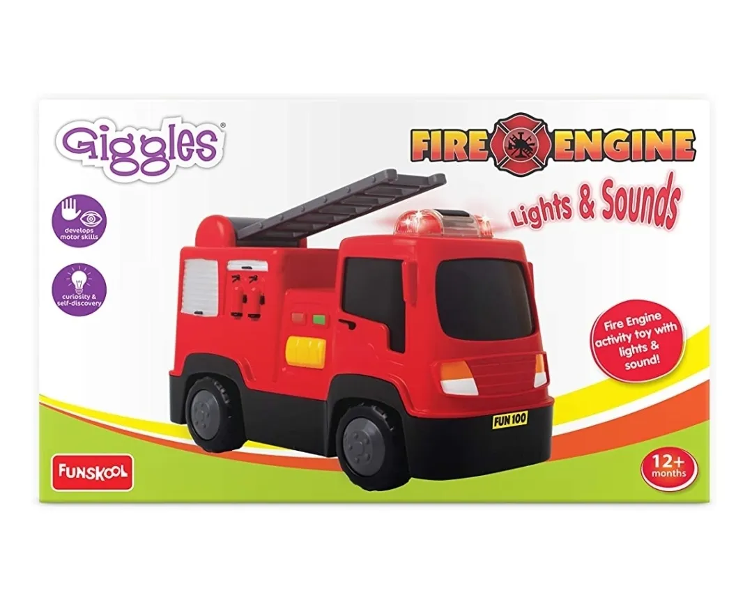 Funskool Giggles Fire Engine Activity Toy With Light and Sound