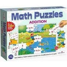 Creatives Maths Puzzles Addition, Age 5 & Above, Board Game, Puzzle Game