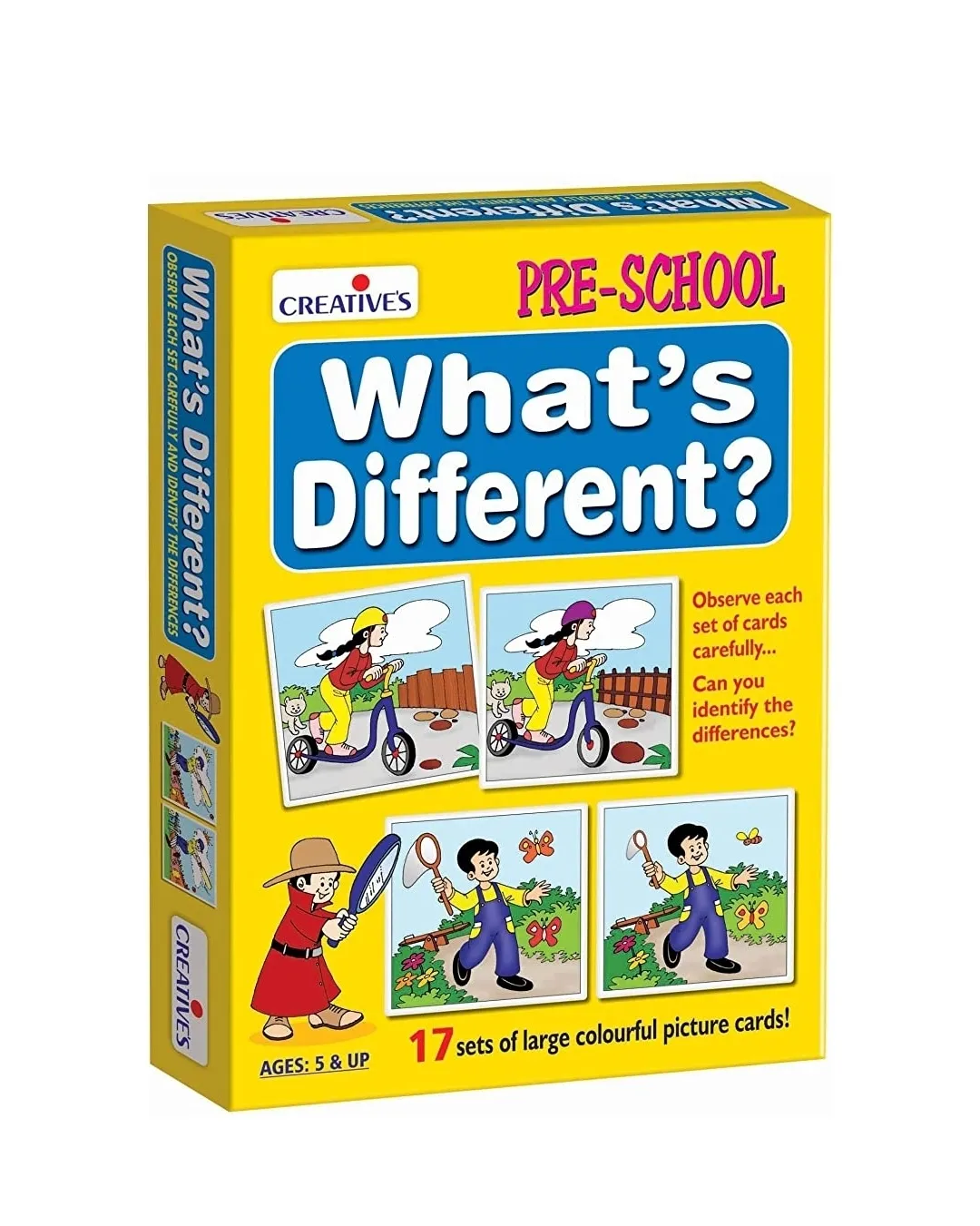 Creatives What's Different Multi Colour Card Game Pre School