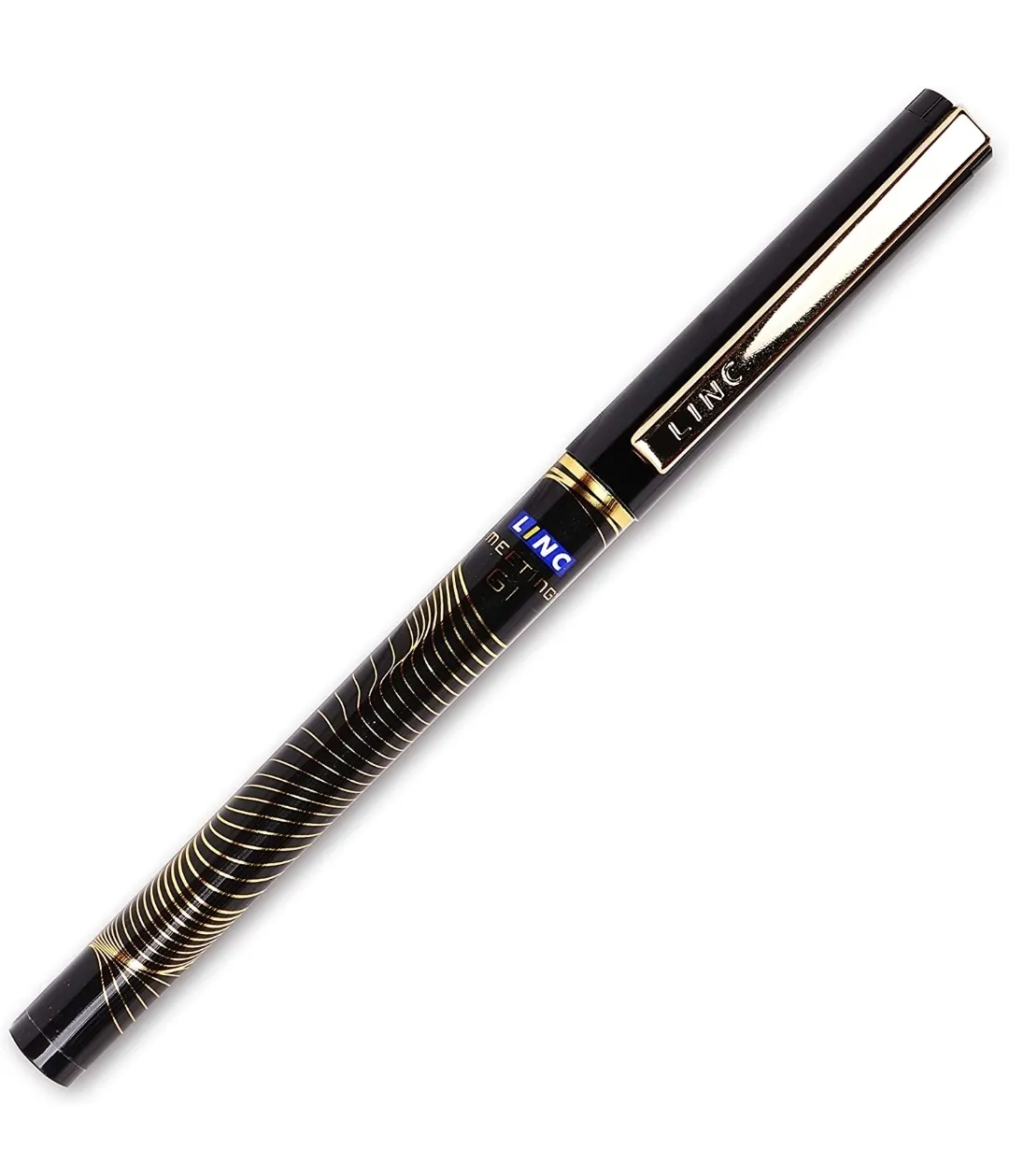 Linc Meeting G1 Ball Pen (0.7 mm, Black Body, Blue Ink (Pack of 1)