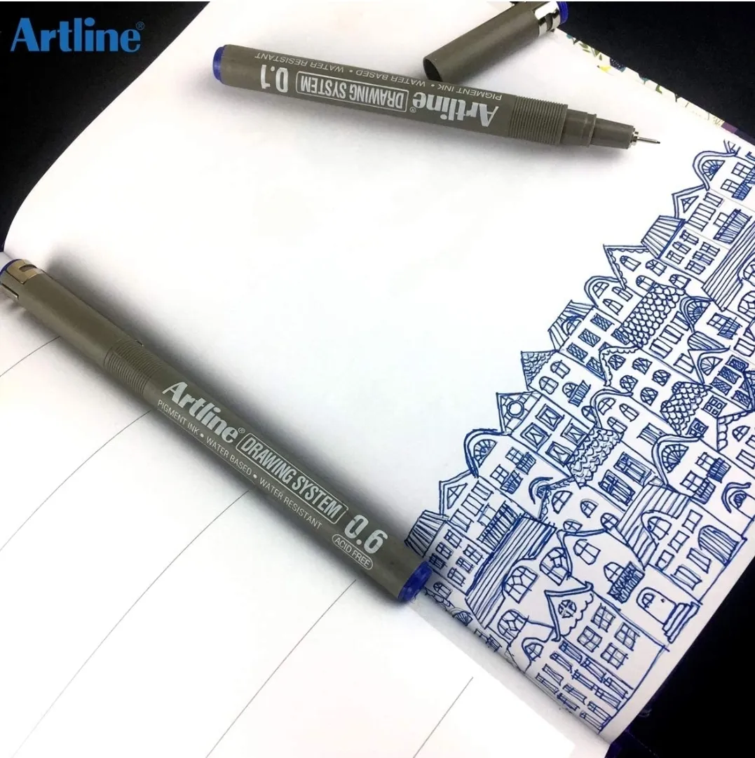 Artline Drawing System Artistic Technical Pen 0.6 mm Point Size Pack of 1