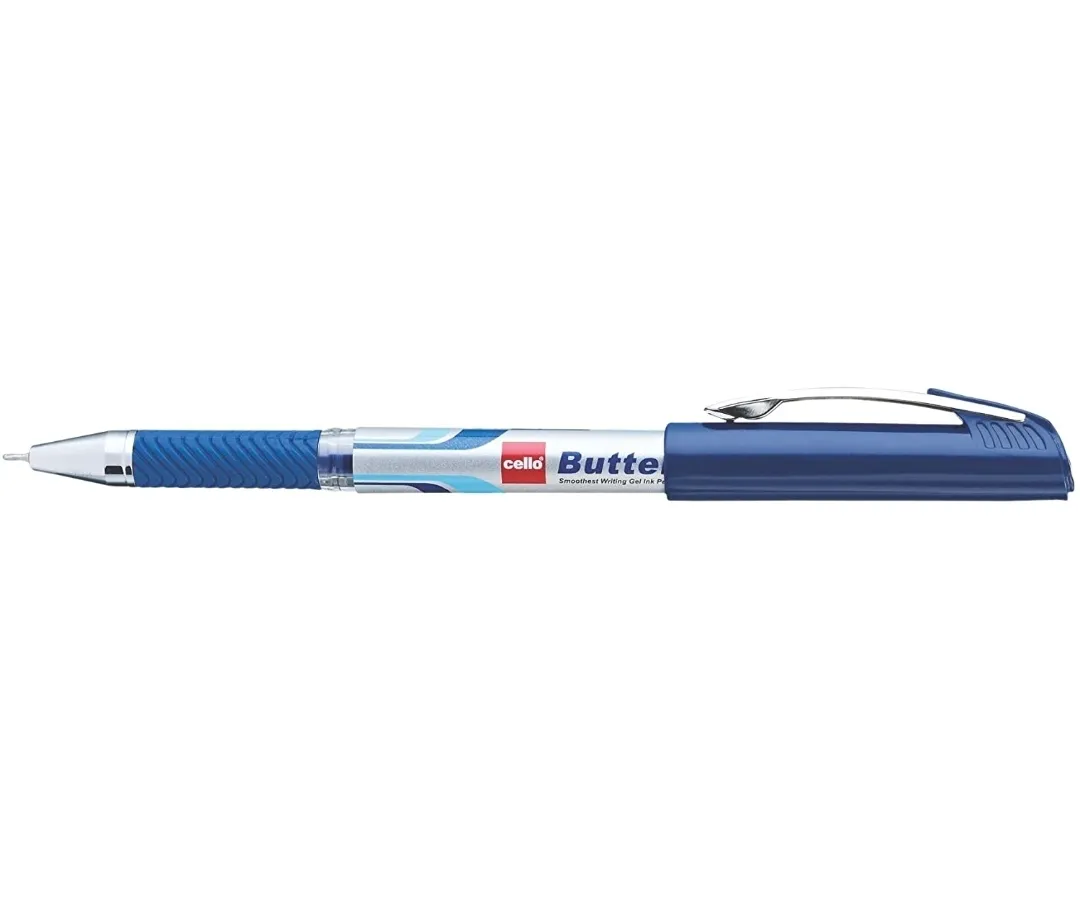 Cello ButterGel Gel Pen 0.5 mm Blue Pen 5 Pack of 1 Pen