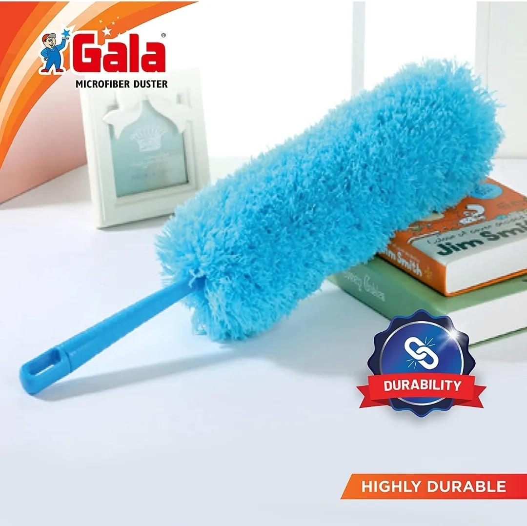 Gala Multipurpose Microfiber Duster for Home and Car Use (Blue), Pack of 1