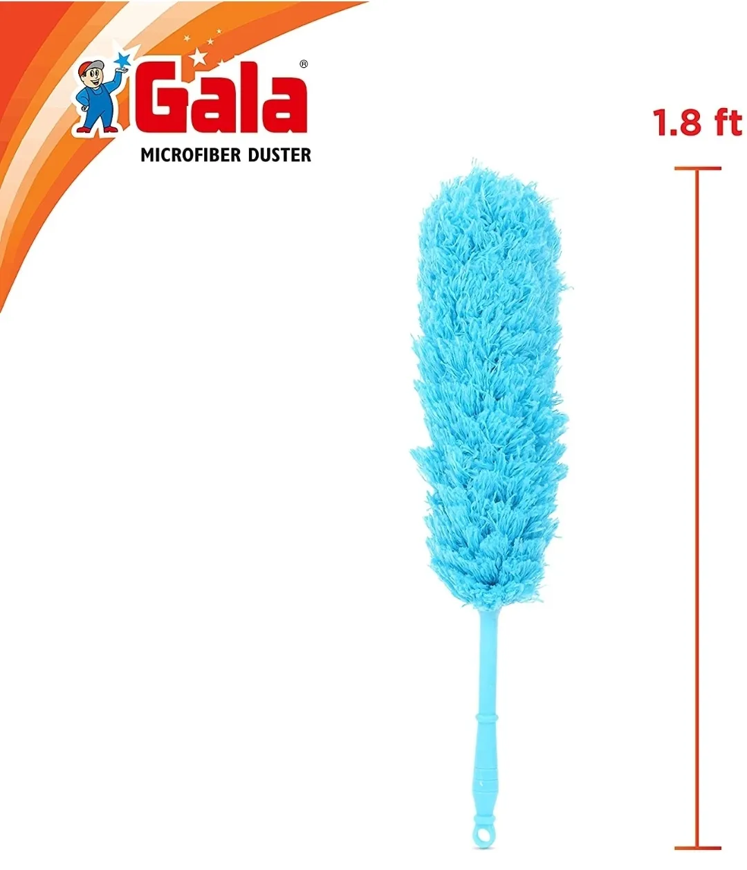 Gala Multipurpose Microfiber Duster for Home and Car Use (Blue), Pack of 1