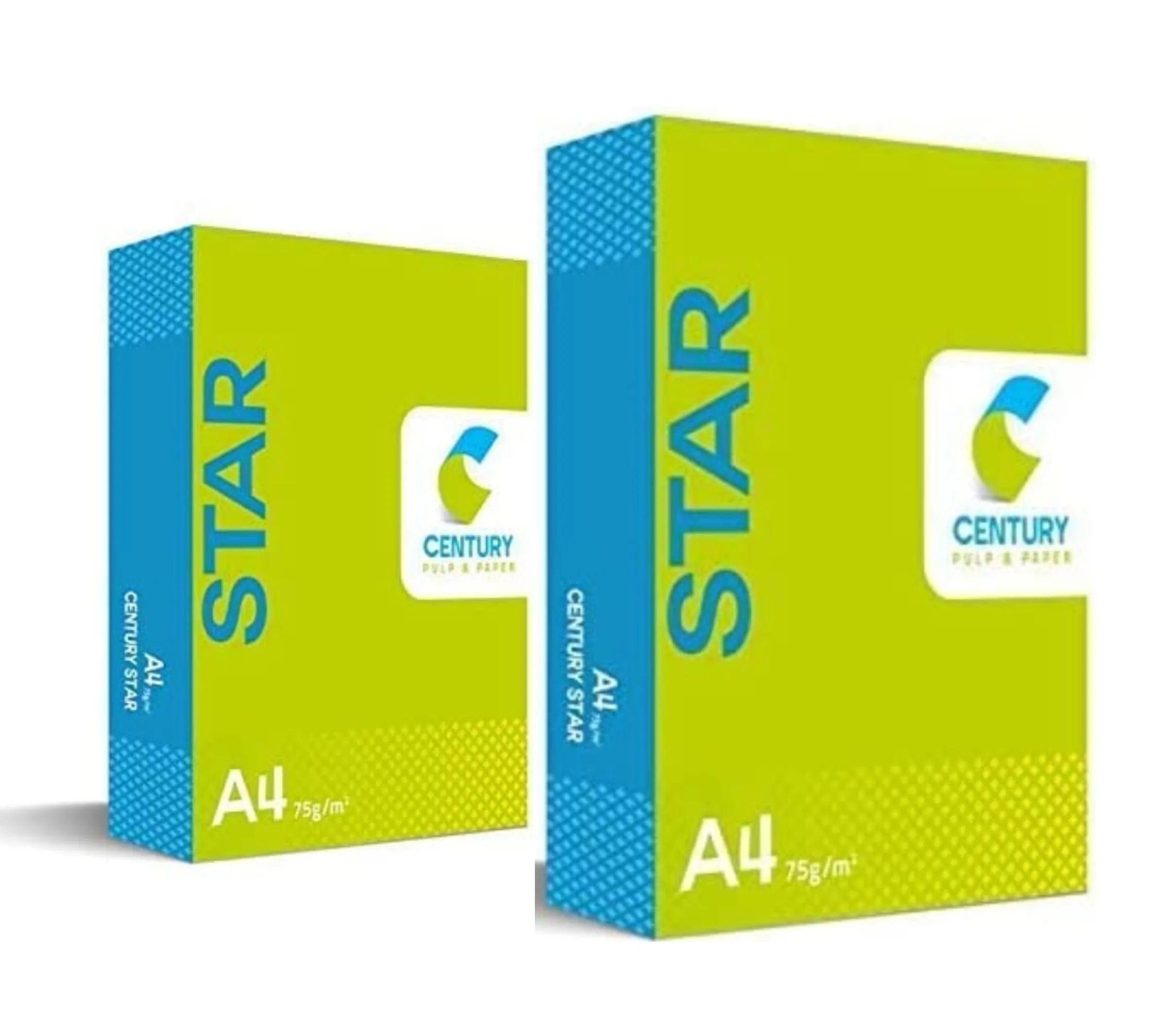 Century Star Copier  Paper A4 Size Paper 75 GSM 500 Sheet Pack of 2