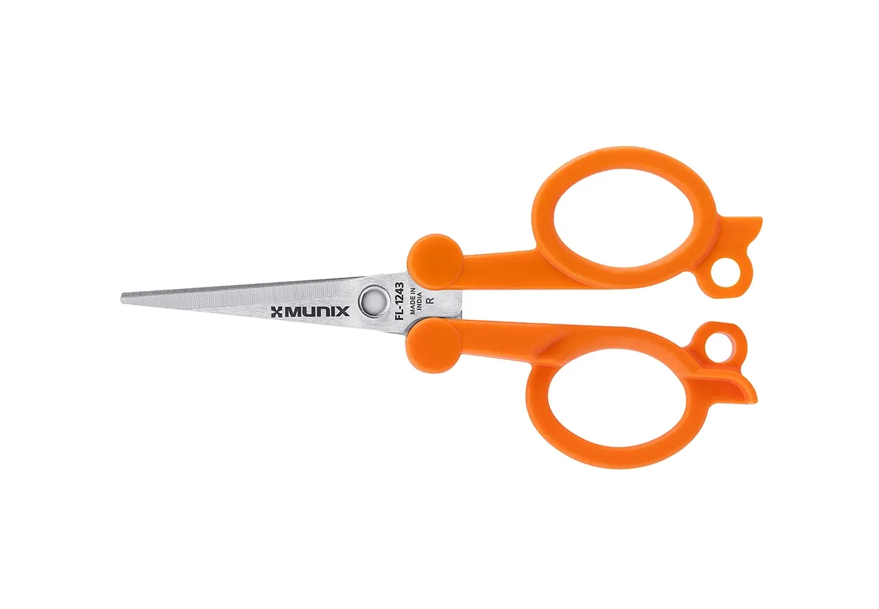 Kangaro Munix Scissors FL-1243 , 112 mm, Folding Scissors, General & Home Pack of 1