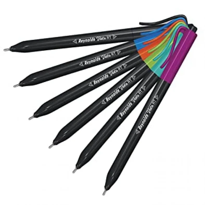Reynolds Vista RT Ball Point Pen, Blue In Colour, Pack of 5, Multicolor Body