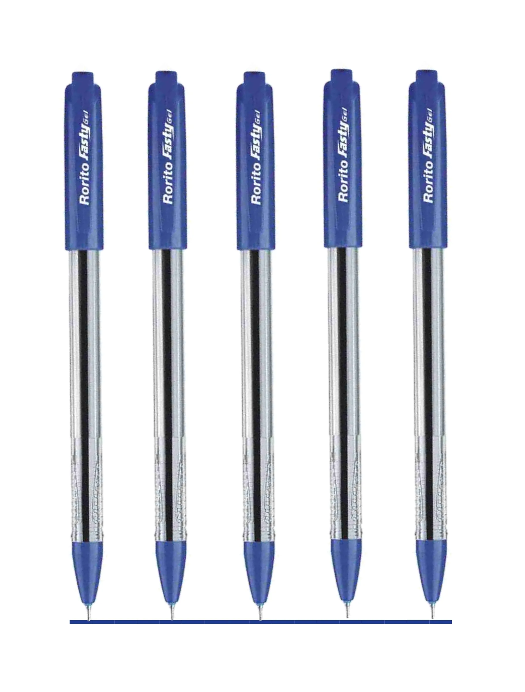 Rorito Fasty Gel Pen | Set of 5 (Blue)