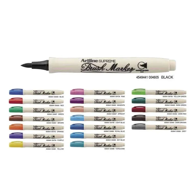 Artline Supreme Brush Marker Pen Turquoise Colour Marker Pack of 1