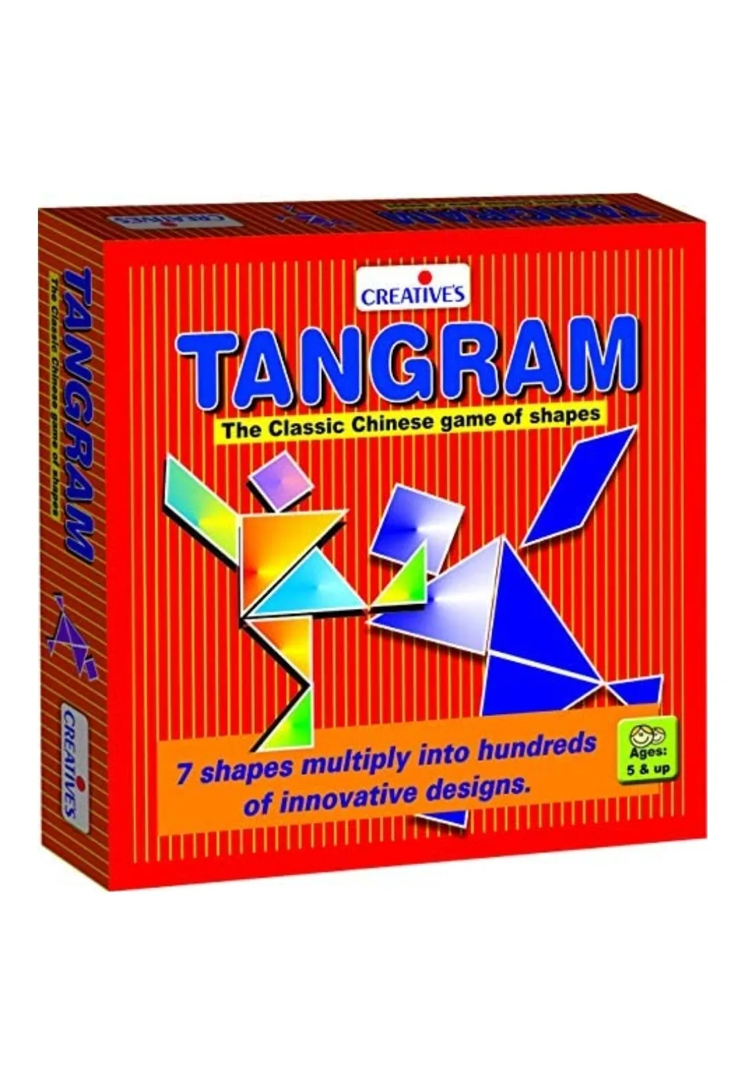 Creatives Tangram  Multi Colour 7 Shapes Classic Design Game