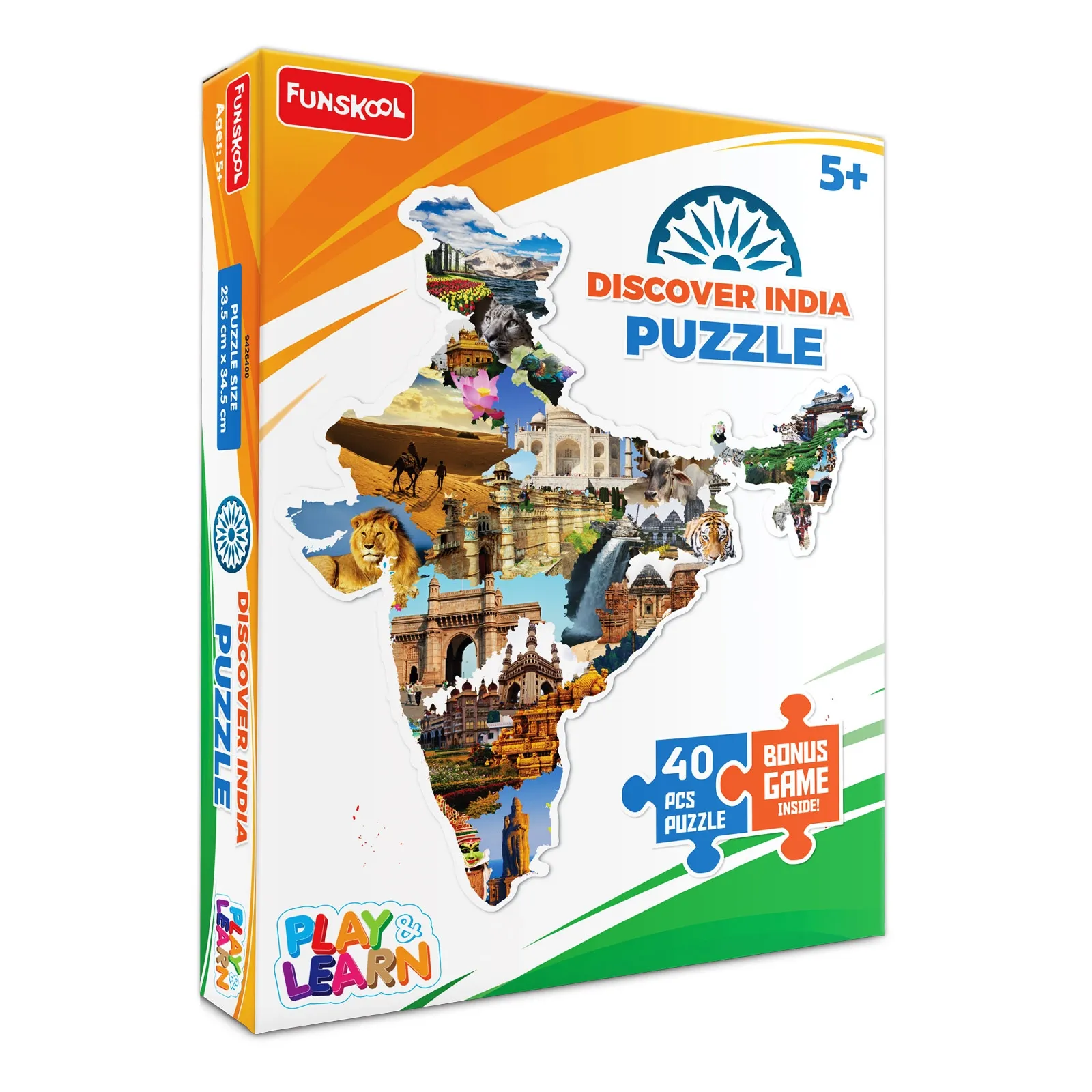 Funskool Discover India Puzzle 40 Pcs Puzzle