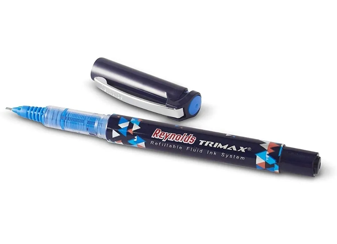 REYNOLDS TRIMAX PEN WITH FREE REYNOLDS GLUE STICK (BLUE INK) - PACK OF 3