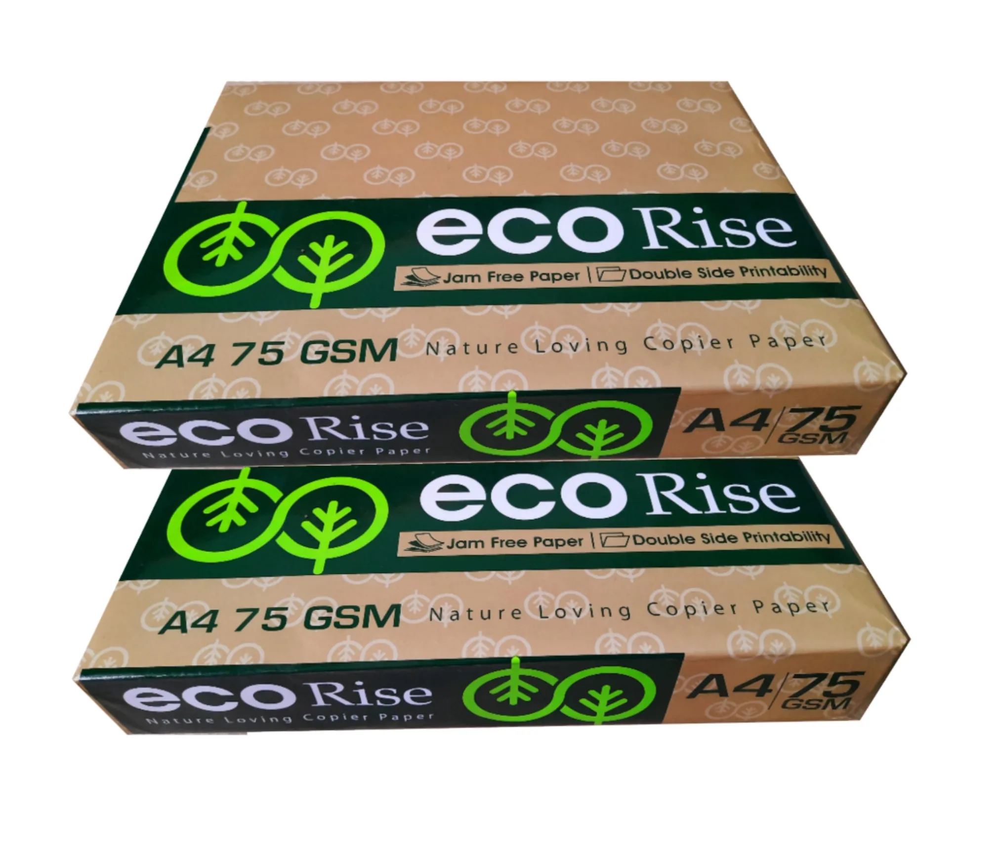 Eco Rise Printing Copy A4 Size JK Paper Eco Tree Friendly 75 GSM 500 Sheet Pack of 2