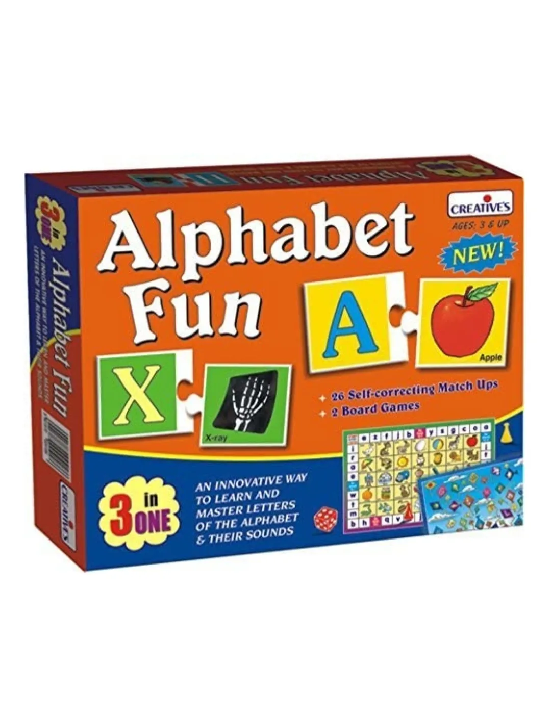 Creatives Alphabet Fun Puzzle Multi Colour 3 in 1 Puzzle