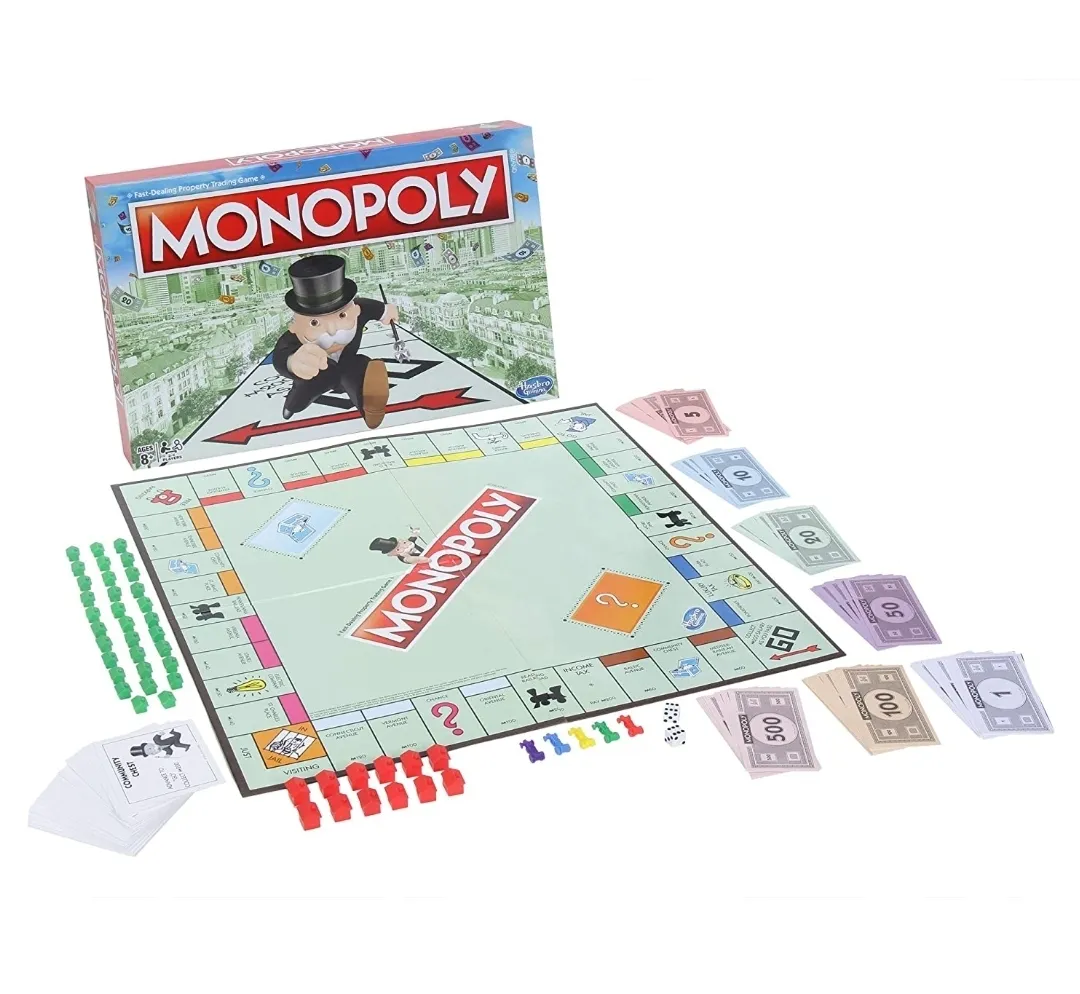Hasbro MONOPOLY Board Game for Families and Kids Ages 8 and Up, Classic Gameplay (Pack of 1)