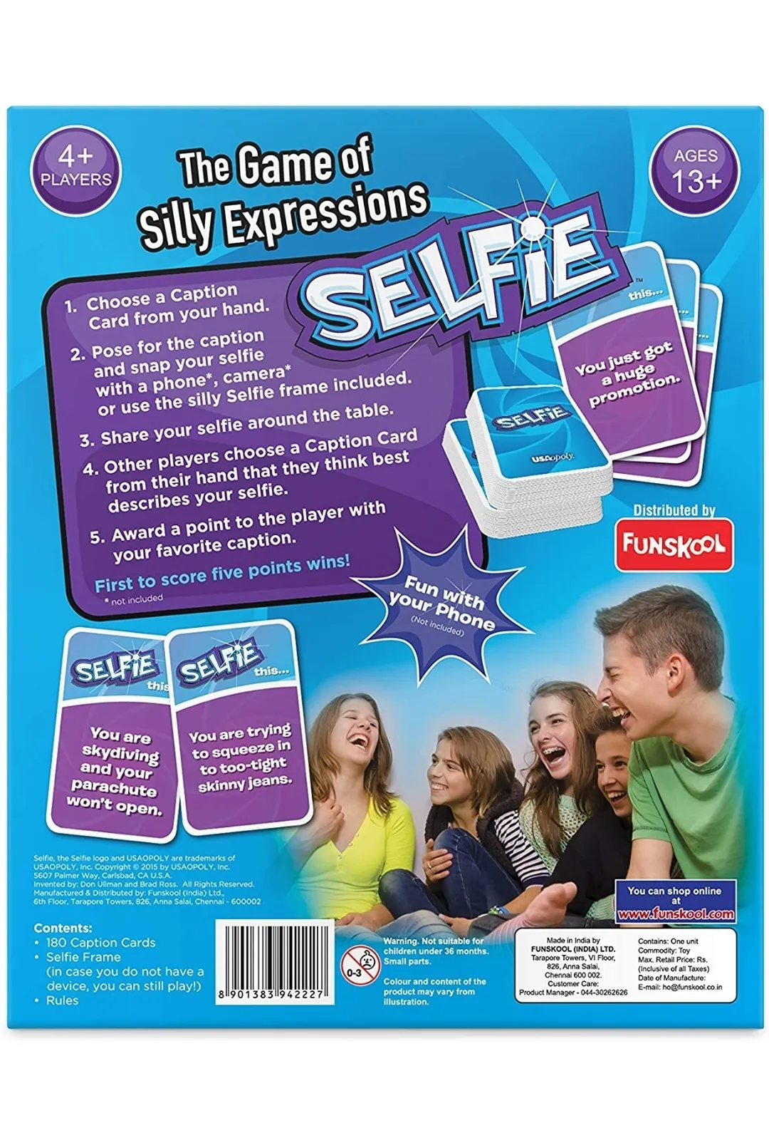 Funskool Silly Expression Selfie Game, Game of Silly Expression, Age 13+,