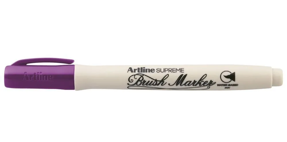 Artline Supreme Brush Marker Pen Magenta Colour Marker Pack of 1