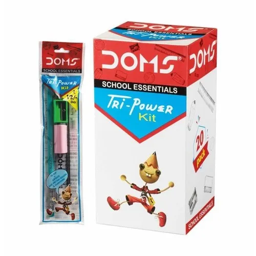 Doms Tri Power School Essential Pencil Kit Pack of 10 Kit