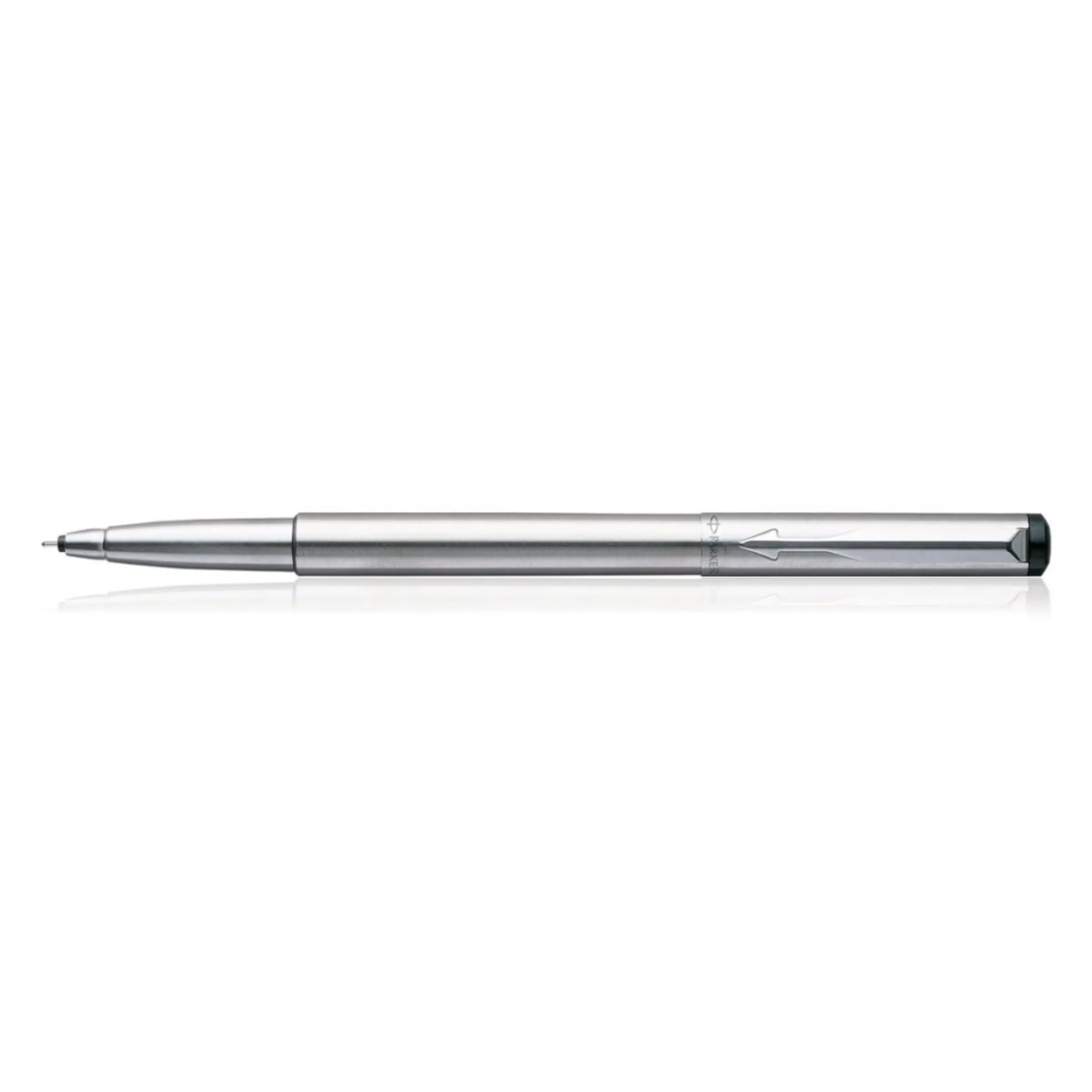 Parker Vector Stainless steel Chrome Trim Roller Ball Pen + Free Key Chain (Pack of 1)