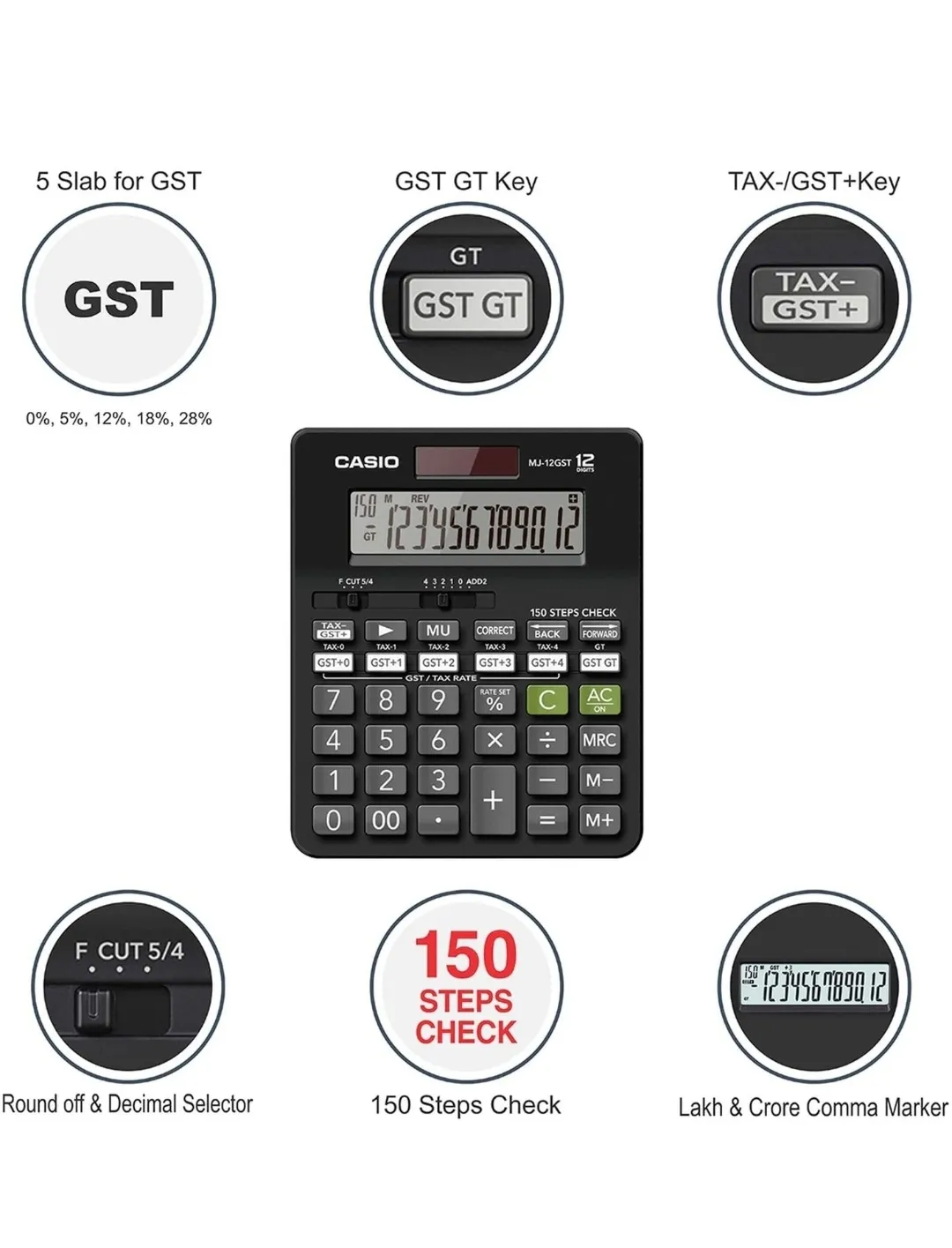 Casio MJ-12GST  GST Calculator