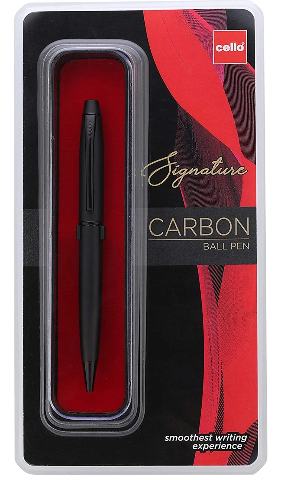 Cello Signature Carbon Ball Pen Blue Pen 0.7 mm Gift Pack of 1 Pen