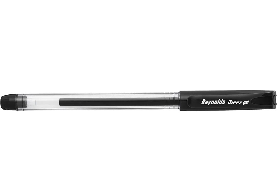 Reynolds Jiffy 0.5 mm Needle Point Gel Pens - Pack of 5 (Black)