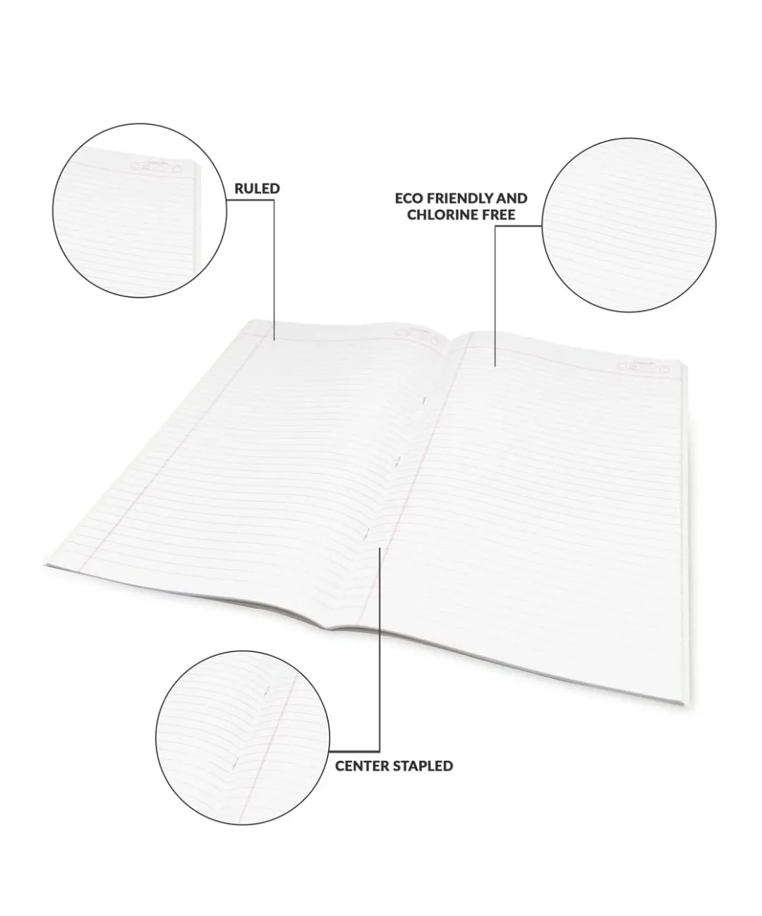 Classmate Long Notebook  A4 Size Soft Cover 140 Pages 29.7X21 CM Single Line Pack of 1