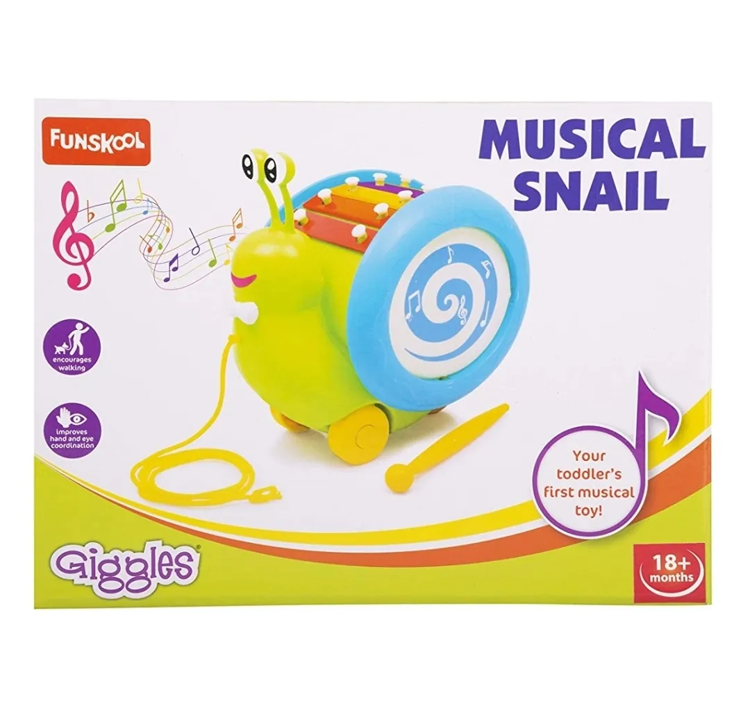 Funskool Giggles Musical Snail Multi Colour